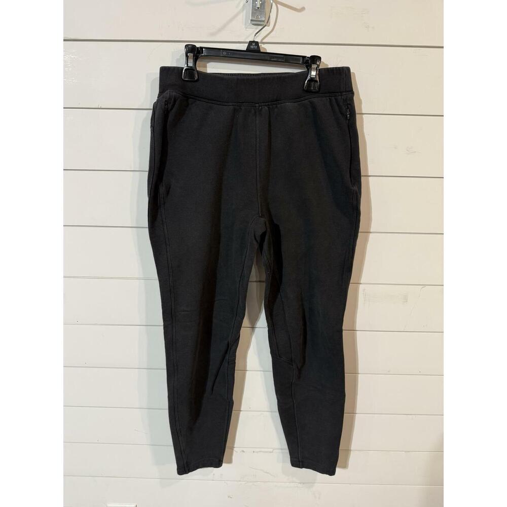 Lululemon Women's Black Sweatpants Lounge Pants Zip Pocket Size 6 - Picture 1 of 3